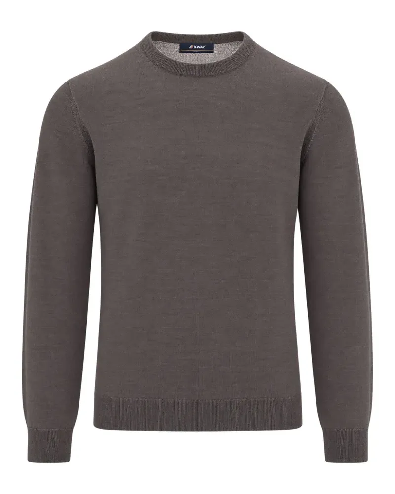 K-Way Fein gestrickter Pullover - Braun Braun