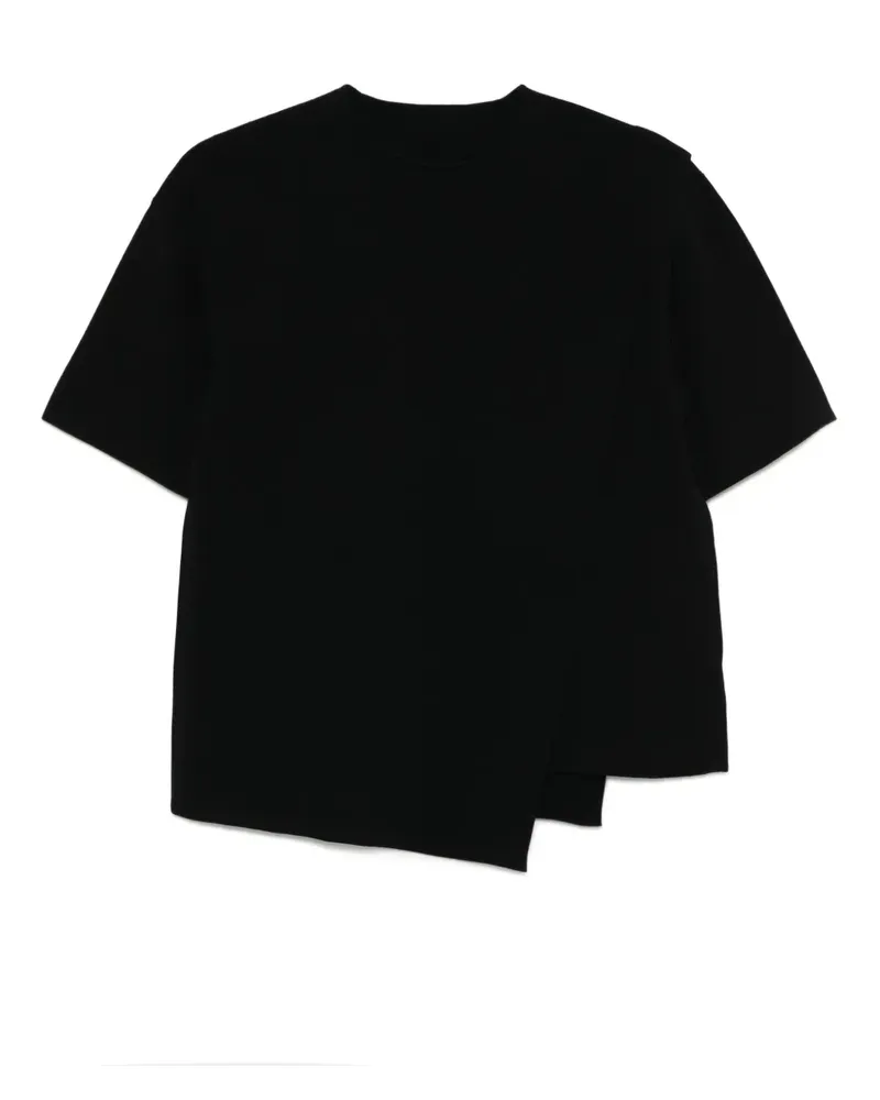 JNBY Asymmetrisches Stricktop - Schwarz Schwarz
