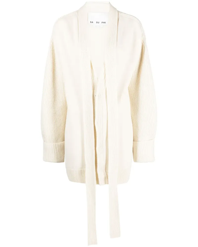 Sa Su Phi Cardigan mit Schaldetail - Nude Nude