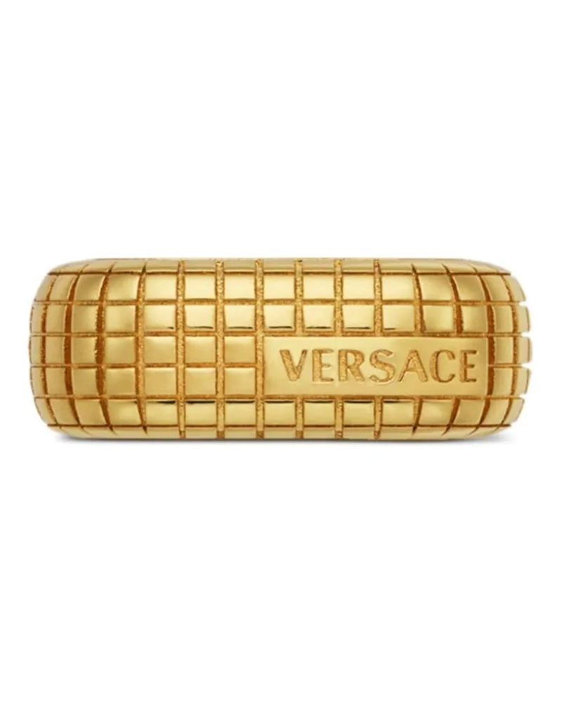 Versace Dylos Ring mit Logo-Gravur Gold