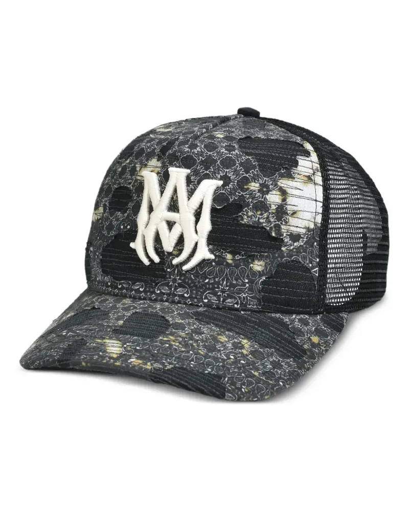 Amiri Baseballkappe mit Logo-Stickerei - Schwarz Schwarz