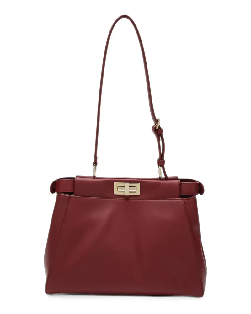 Fendi Kleine My Peekaboo Schultertasche - Rot Rot