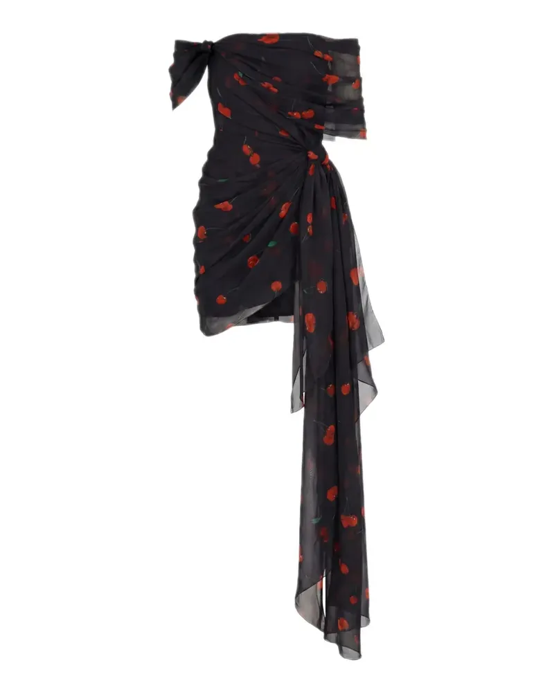 Monse Minirock mit Kirsch-Print - Schwarz Schwarz
