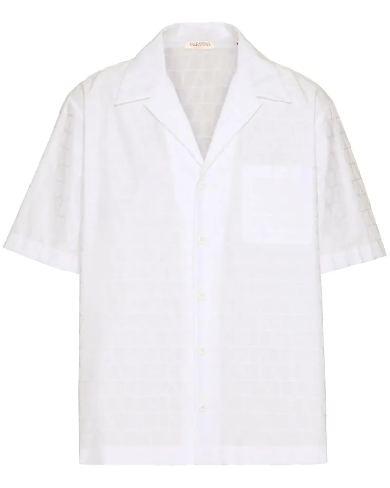 Valentino Garavani Bowlinghemd mit Toile Iconographe-Print - Weiß Weiß