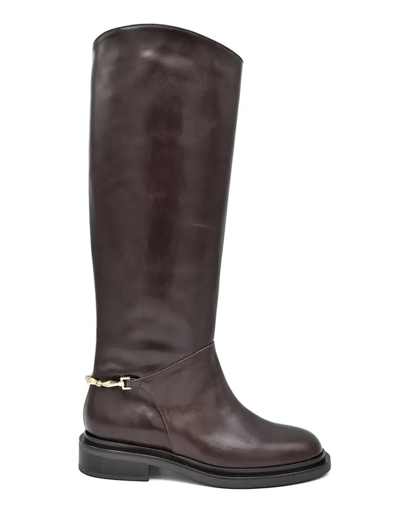 Sergio Levantesi Laura56 ankle-chain boots - Braun Braun
