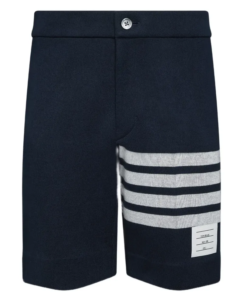 Thom Browne Shorts mit 4-Streifen-Logo - Blau Blau