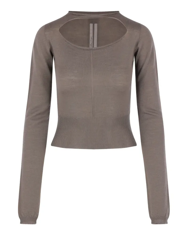 Rick Owens cut-out long-sleeved top - Braun Braun