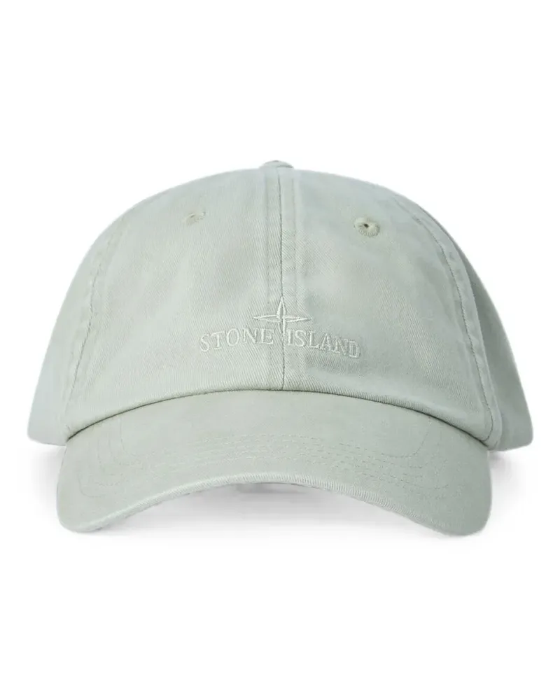Stone Island logo-embroidered baseball cap - Nude Nude