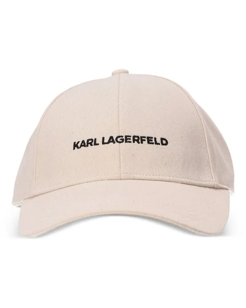 Karl Lagerfeld Baseballkappe mit Logo-Stickerei - Nude Nude