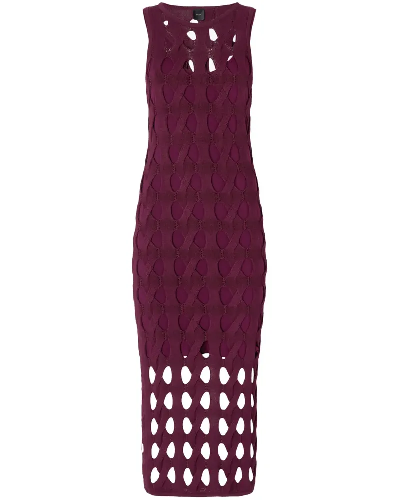 Pinko Langes Kleid mit Cut-Out - Rot Rot
