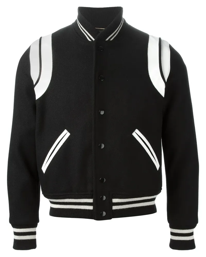 Saint Laurent Teddy' Jacke - Schwarz Schwarz
