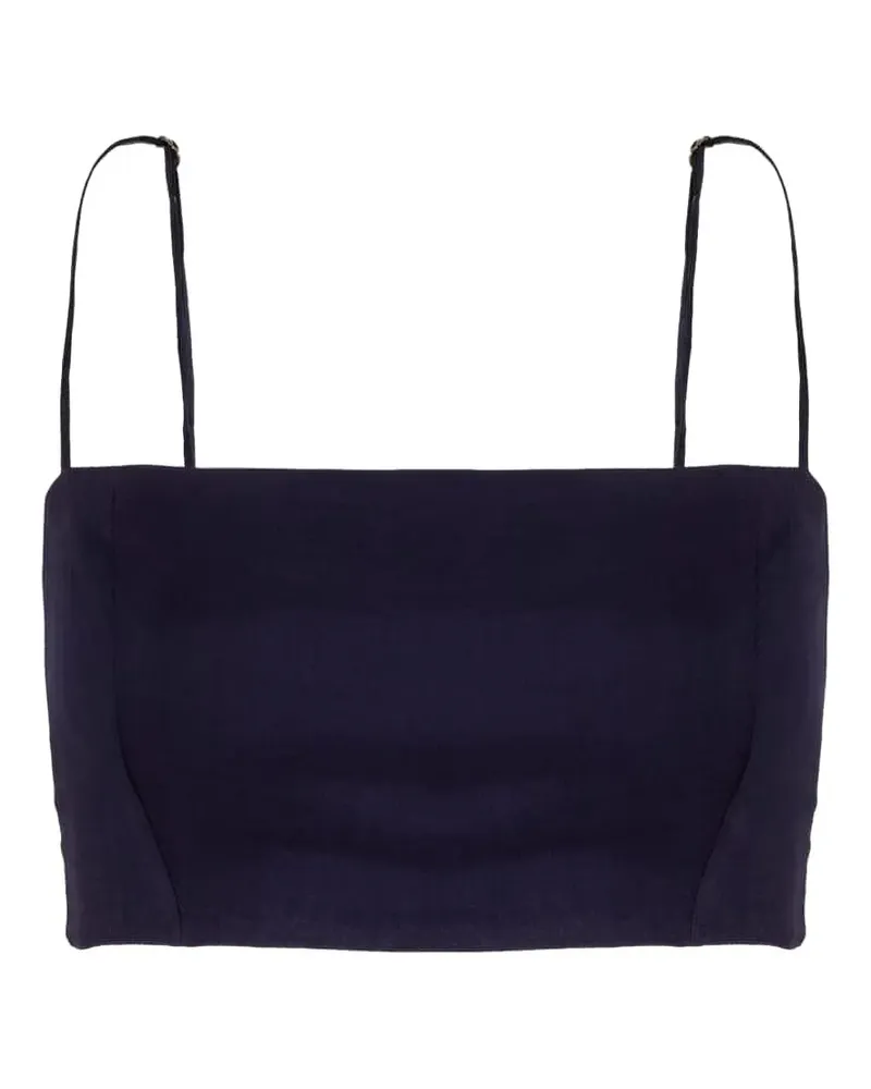 Lenny Niemeyer Cropped-Top mit eckigem Ausschnitt - Blau Blau