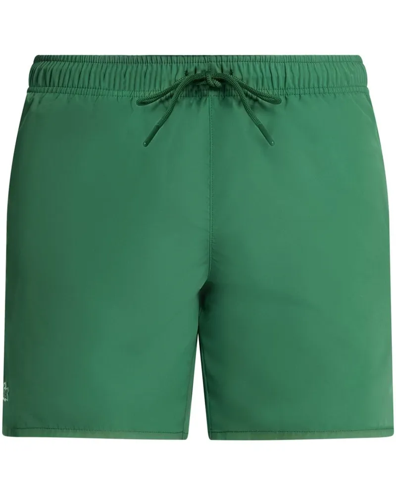 Lacoste Badeshorts mit Logo-Stickerei - Grün Grün