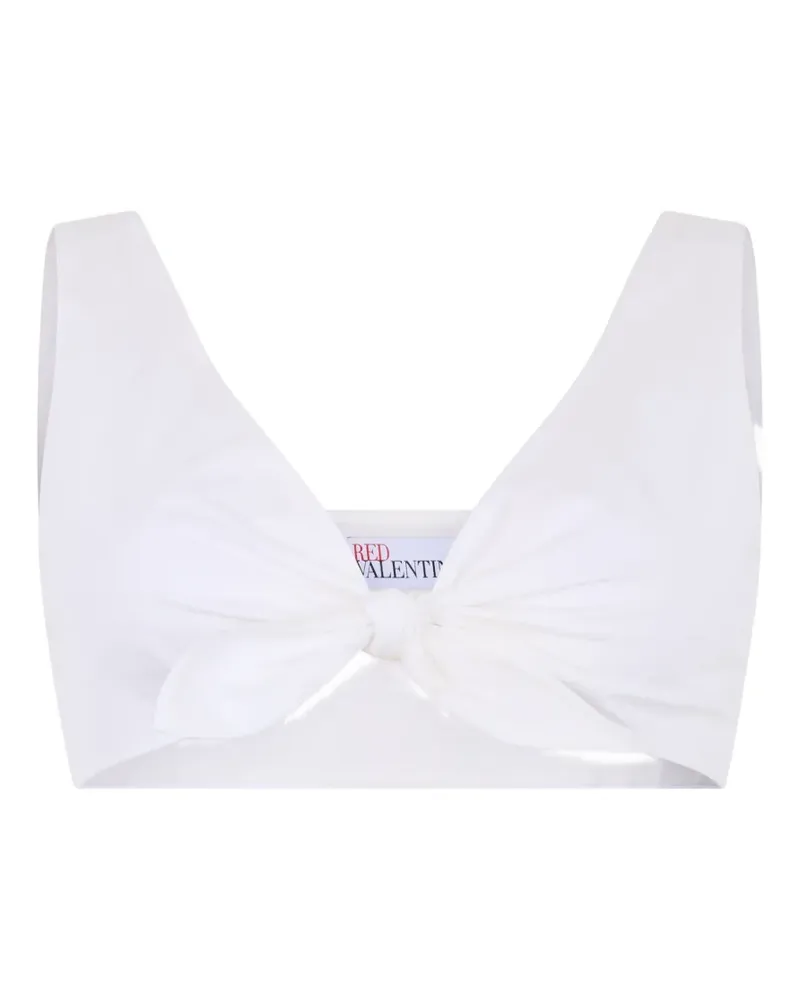 Valentino Garavani Cropped-Top mit Knoten - Weiß Weiß