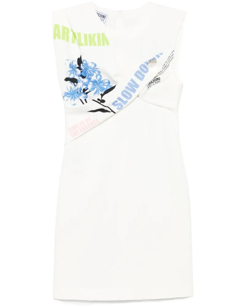 Moschino Ärmelloses Minikleid - Weiß Weiß