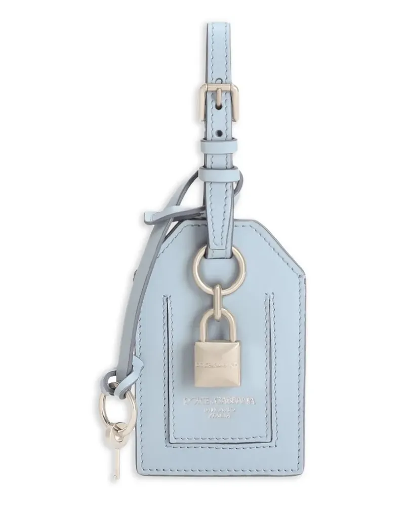 Dolce & Gabbana Perforiertes Lederetui - Blau Blau