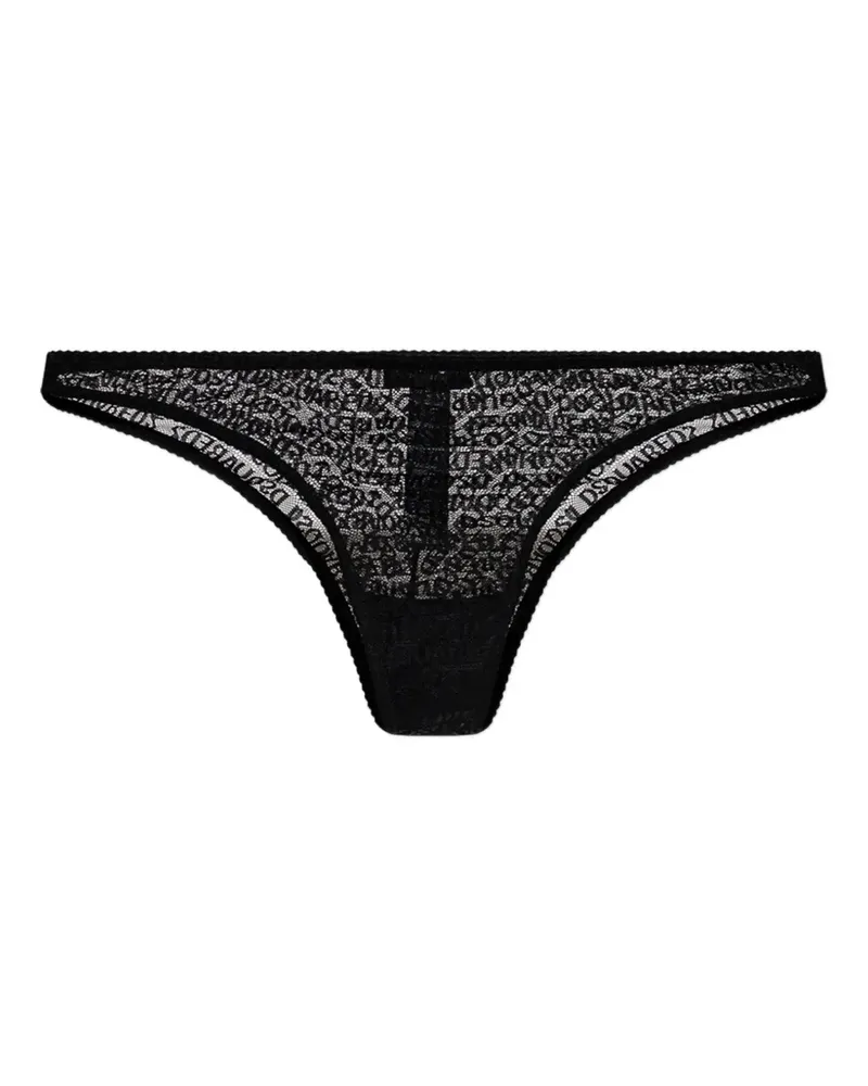 Dsquared2 brazilian thongs - Schwarz Schwarz