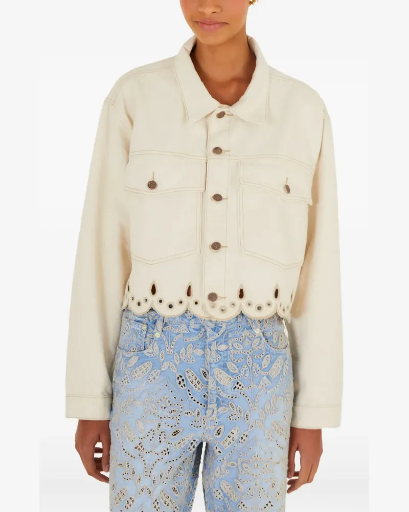 FARM Rio Richelieu Cropped-Jacke - Nude Nude