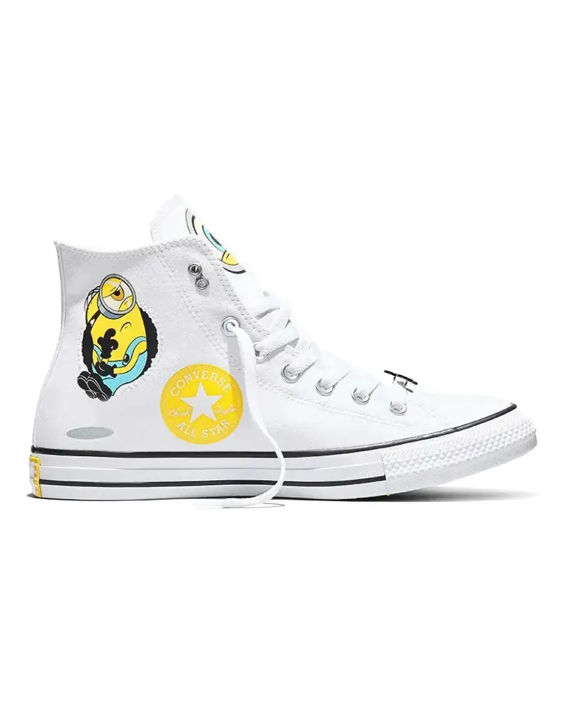 Converse x Minions Chuck Taylor All Star High Top-Schuhe - Weiß Weiß