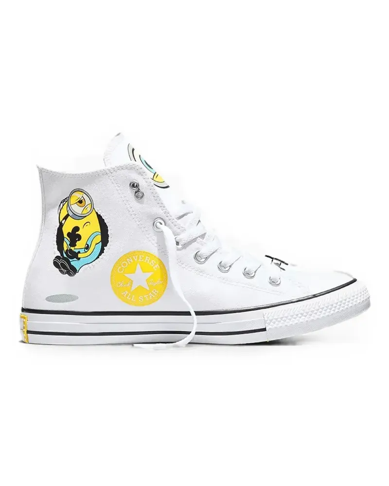 Converse x Minions Chuck Taylor All Star high top shoes - Weiß Weiß