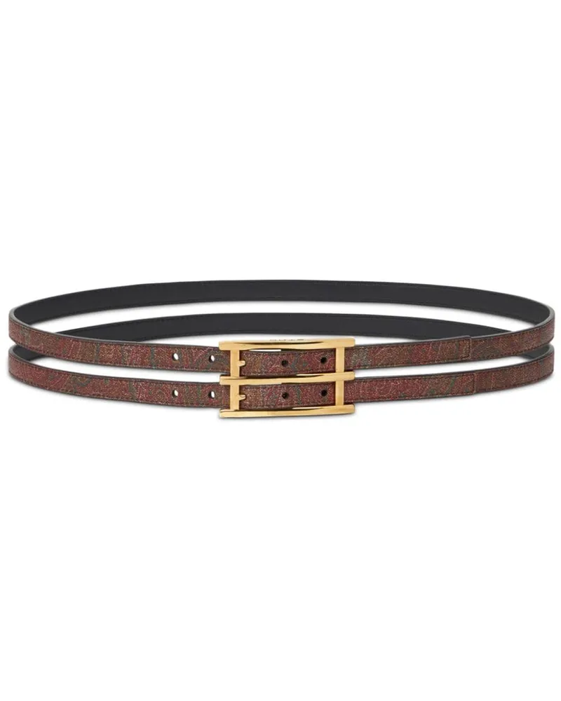 Etro reversible leather belt Schwarz