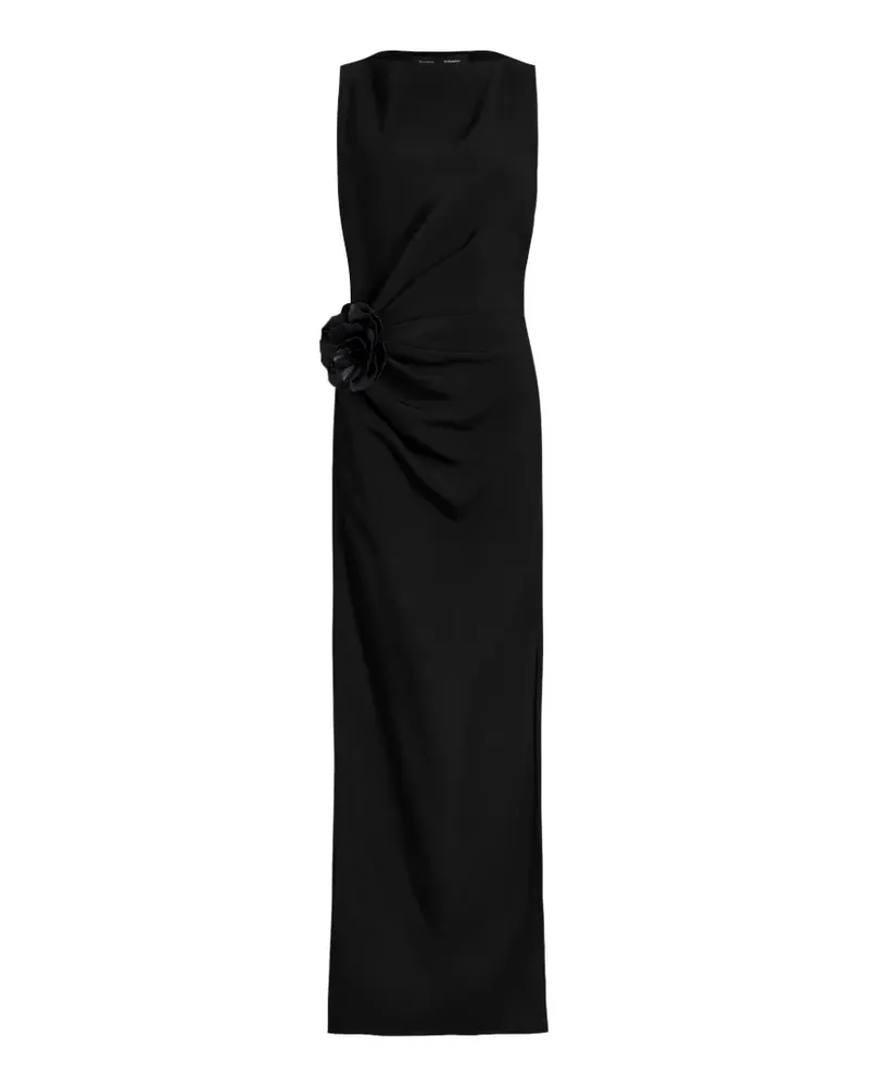 Proenza Schouler Kleid mit Blumenverzierung - Schwarz Schwarz