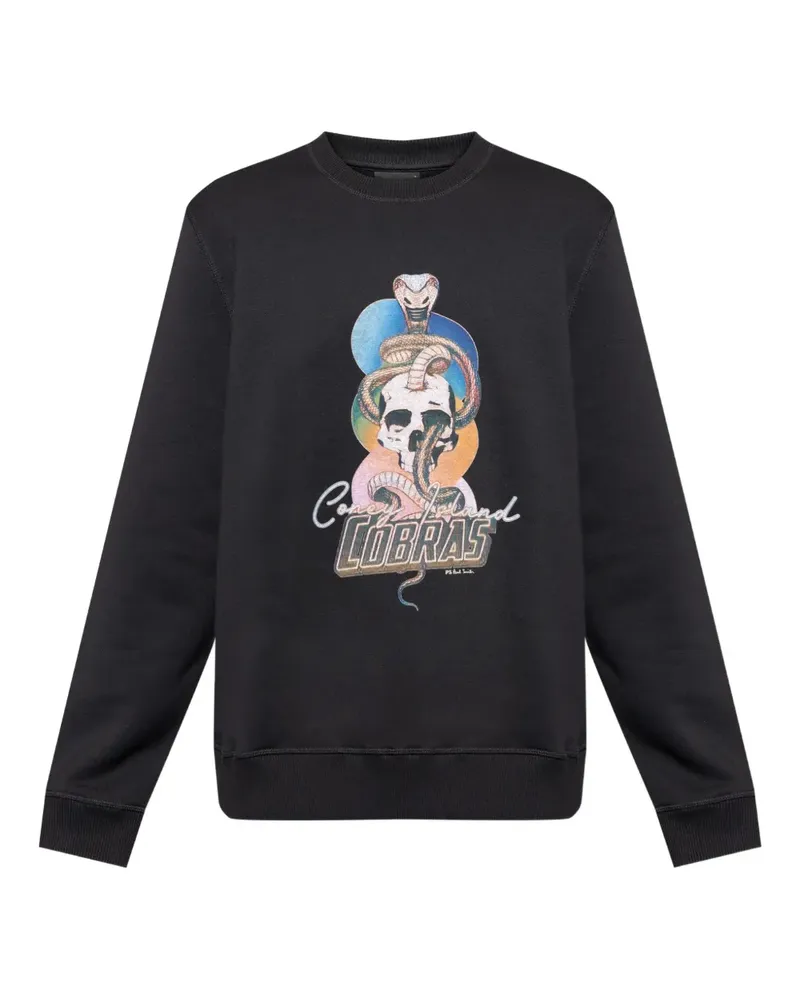 Paul Smith snake-print crew-neck sweatshirt - Schwarz Schwarz