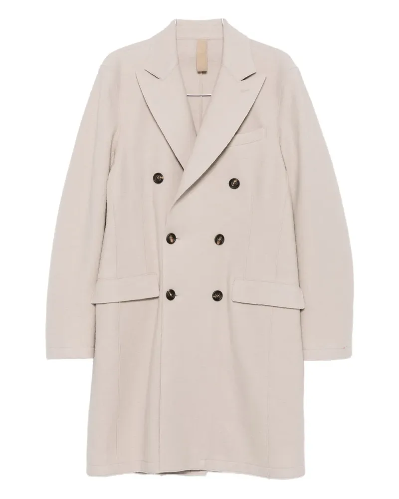 Eleventy double-breasted coat - Nude Nude