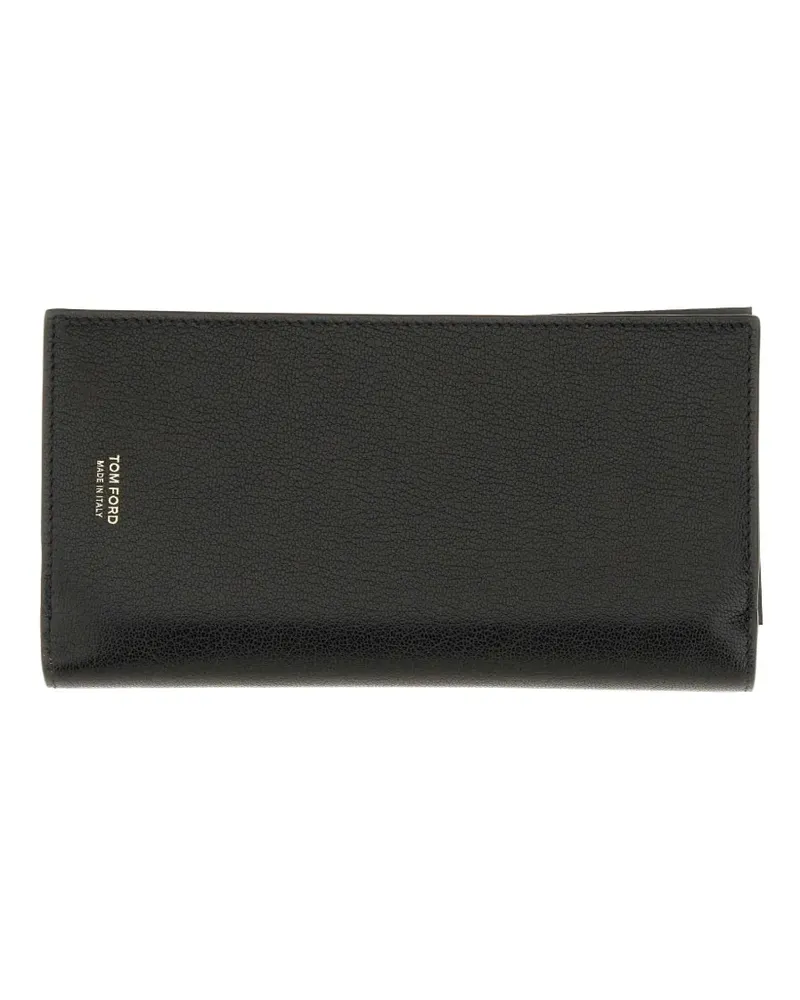 Tom Ford logo-print wallet - Schwarz Schwarz