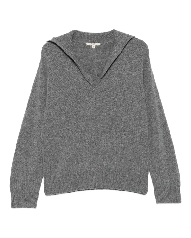BARENA Duse Pullover mit Matrosenkragen - Grau Grau
