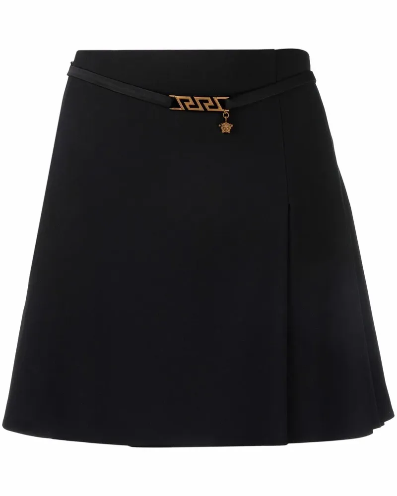 Versace La Greca Minirock - Schwarz Schwarz