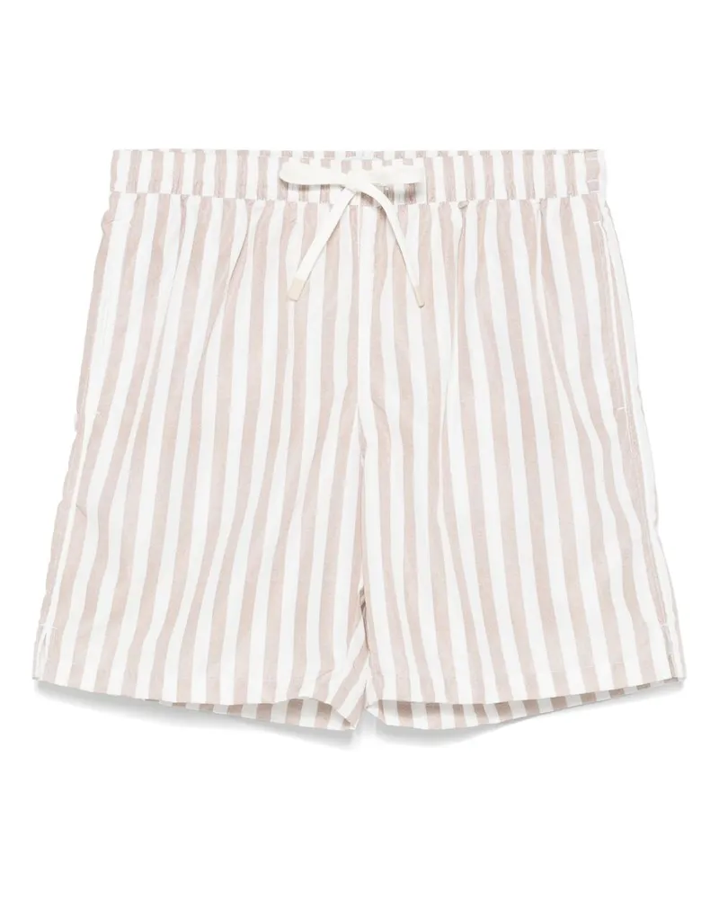 Eleventy Gestreifte Badeshorts - Nude Nude