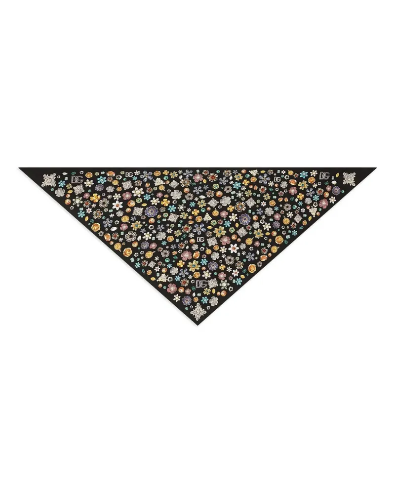 Dolce & Gabbana Schal aus Seide - Schwarz Schwarz