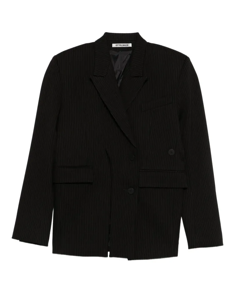 OTTOLINGER pinstripe-pattern blazer - Schwarz Schwarz