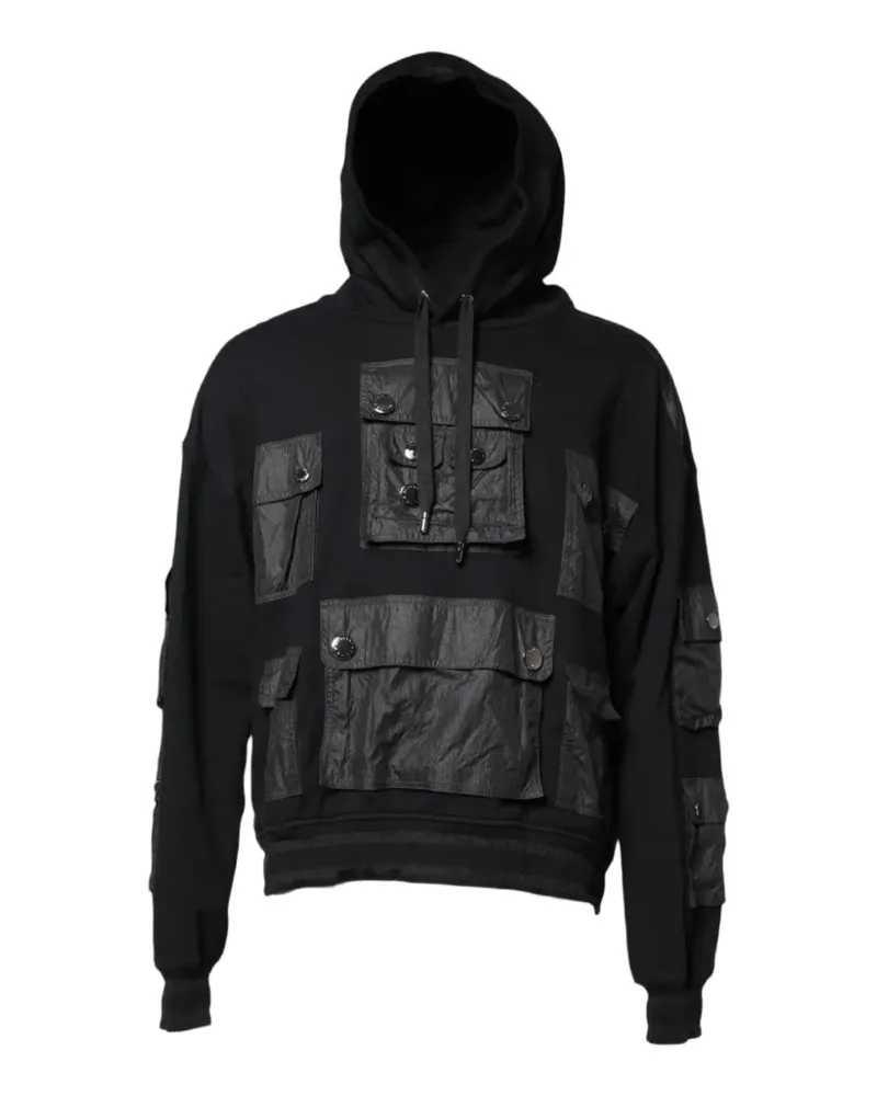 Dolce & Gabbana Hoodie mit Einsätzen - Schwarz Schwarz