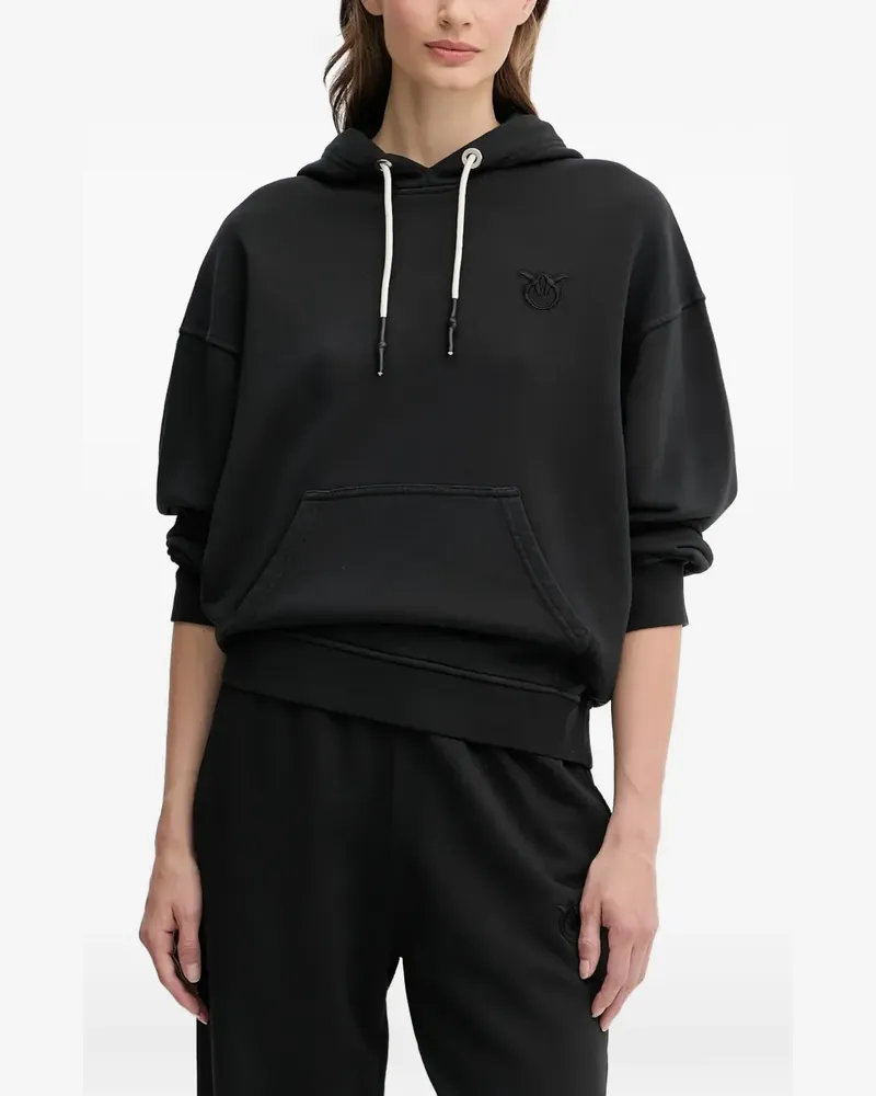 Pinko Melato drawstring logo hoodie - Schwarz Schwarz