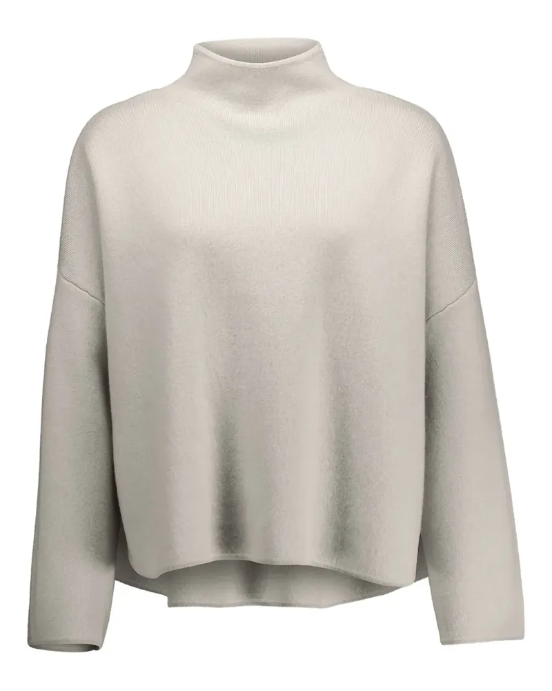 ALLUDE Kaschmirpullover mit Stehkragen - Grau Grau