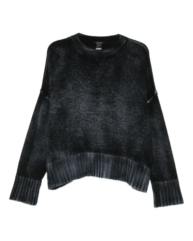 Avant Toi Pullover mit ausgeblichenem Effekt - Blau Blau