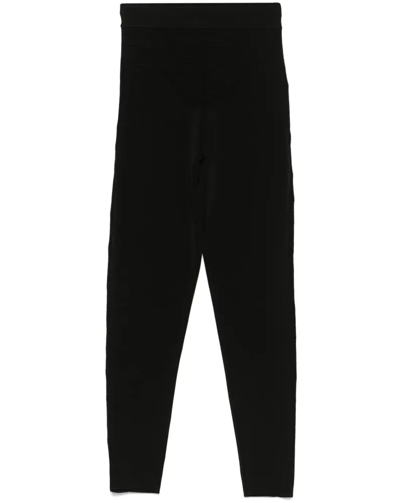Thierry Mugler Gestrickte Leggings - Schwarz Schwarz