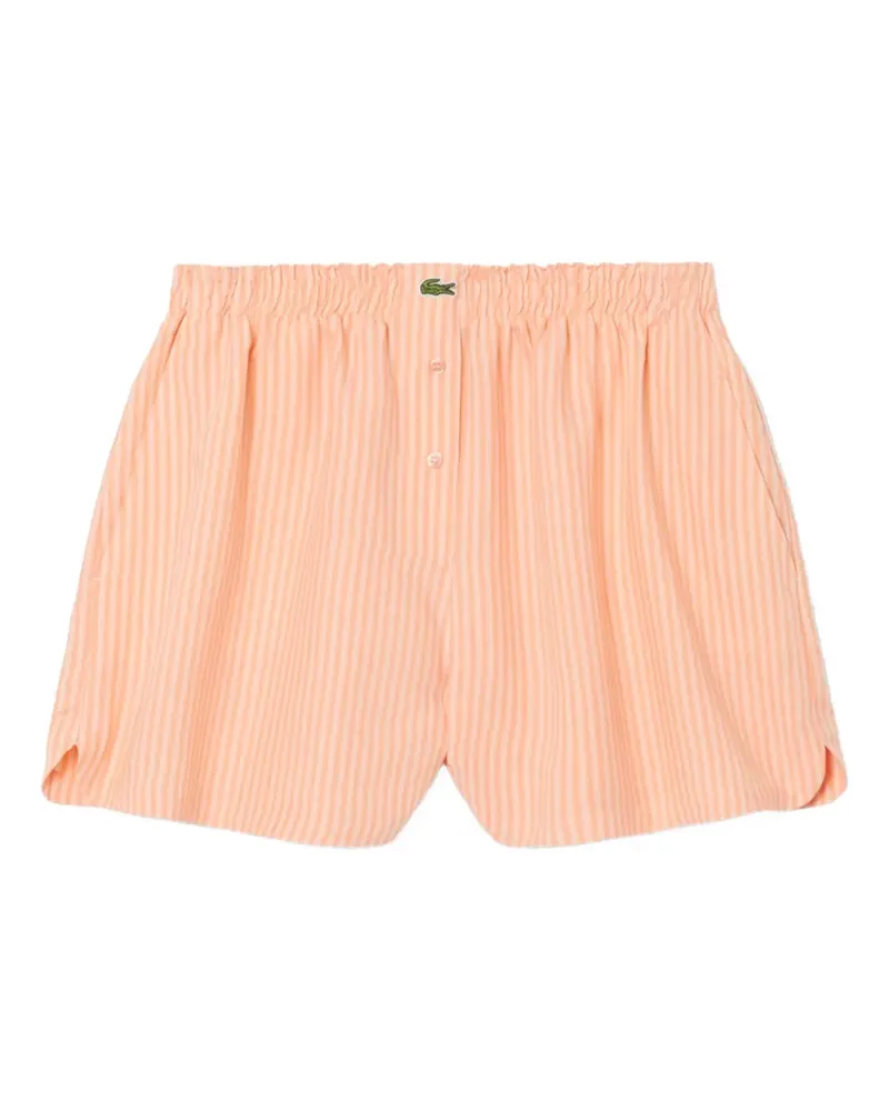 Lacoste striped shorts - Orange Orange