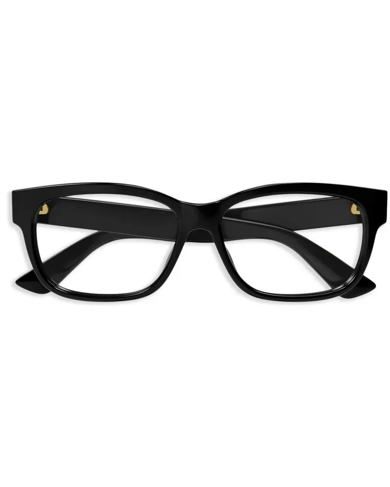 Gucci Brille mit eckigem Gestell - Schwarz Schwarz