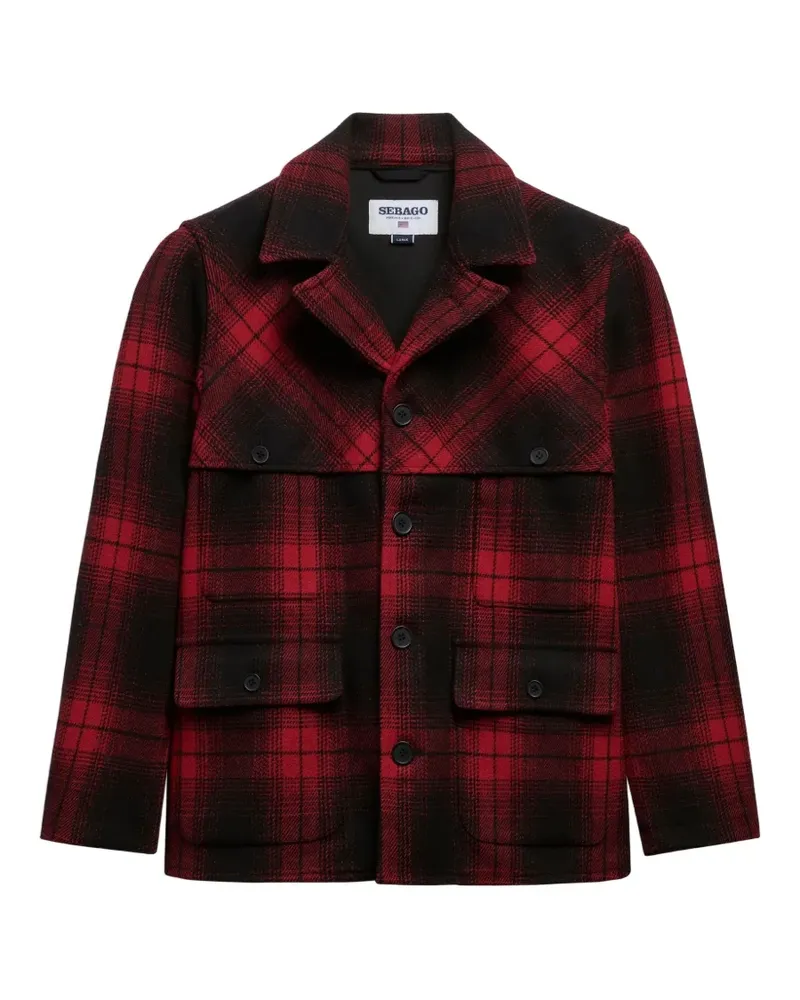 Sebago Ranger check-pattern multi-pocket jacket - Rot Rot