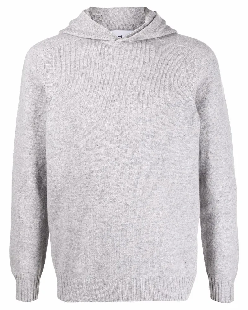 D4.0 Hoodie aus Wolle - Grau Grau