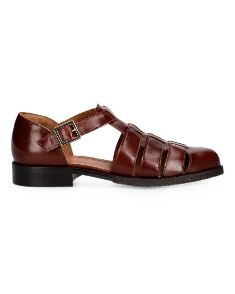 Billi Bi A6315 buckle-fastening caged sandals - Braun Braun