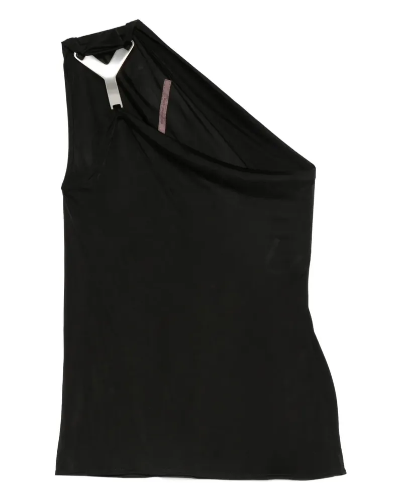 Rick Owens Lilies Drapiertes One-Shoulder-Top - Schwarz Schwarz