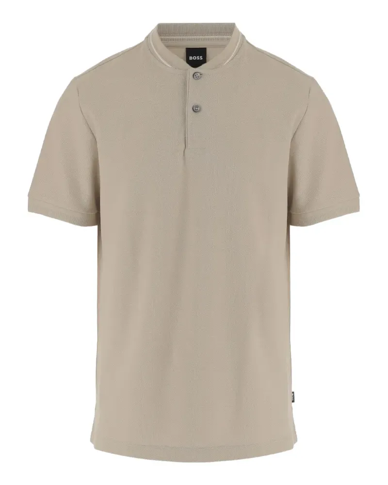 HUGO BOSS crew-neck polo shirt - Nude Nude