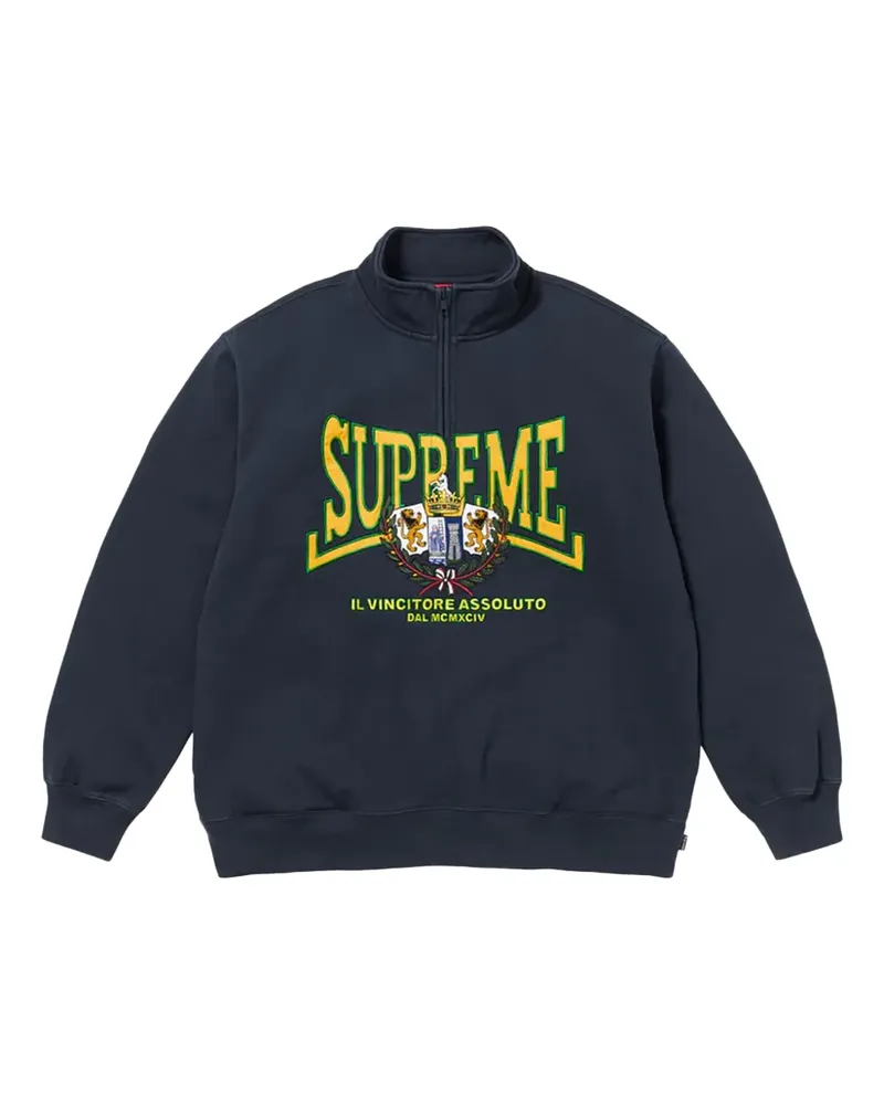 Supreme Being Sweatshirt mit Wappen-Applikation - Blau Blau
