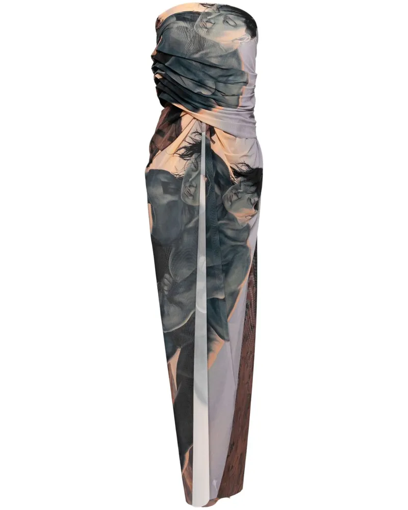 SANKUANZ Rock aus Mesh - Grau Grau