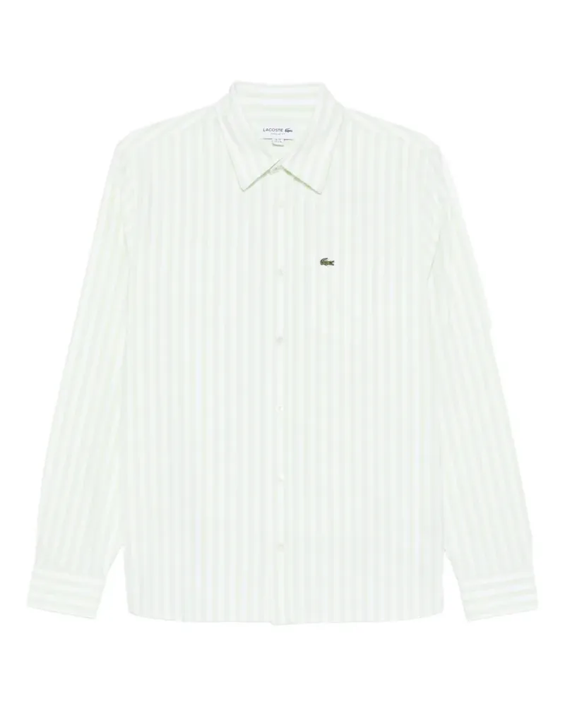 Lacoste Gestreiftes Hemd - Grün Grün