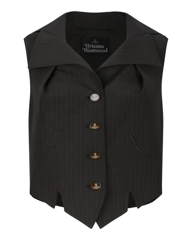 Vivienne Westwood sleeveless jacket - Schwarz Schwarz